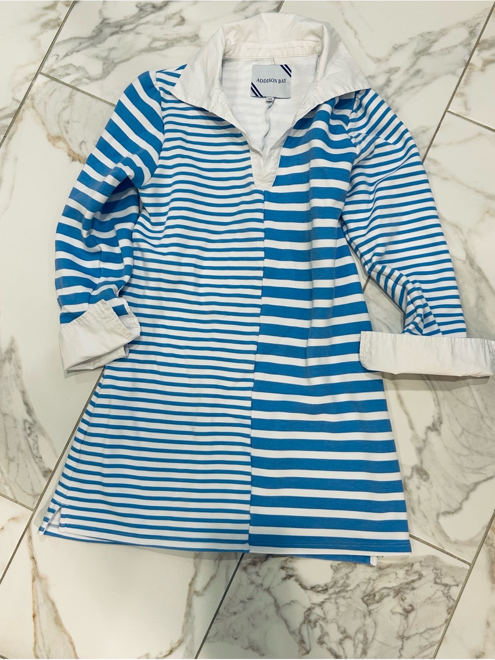 Addison Bay Striped Collared Tunic Size XS